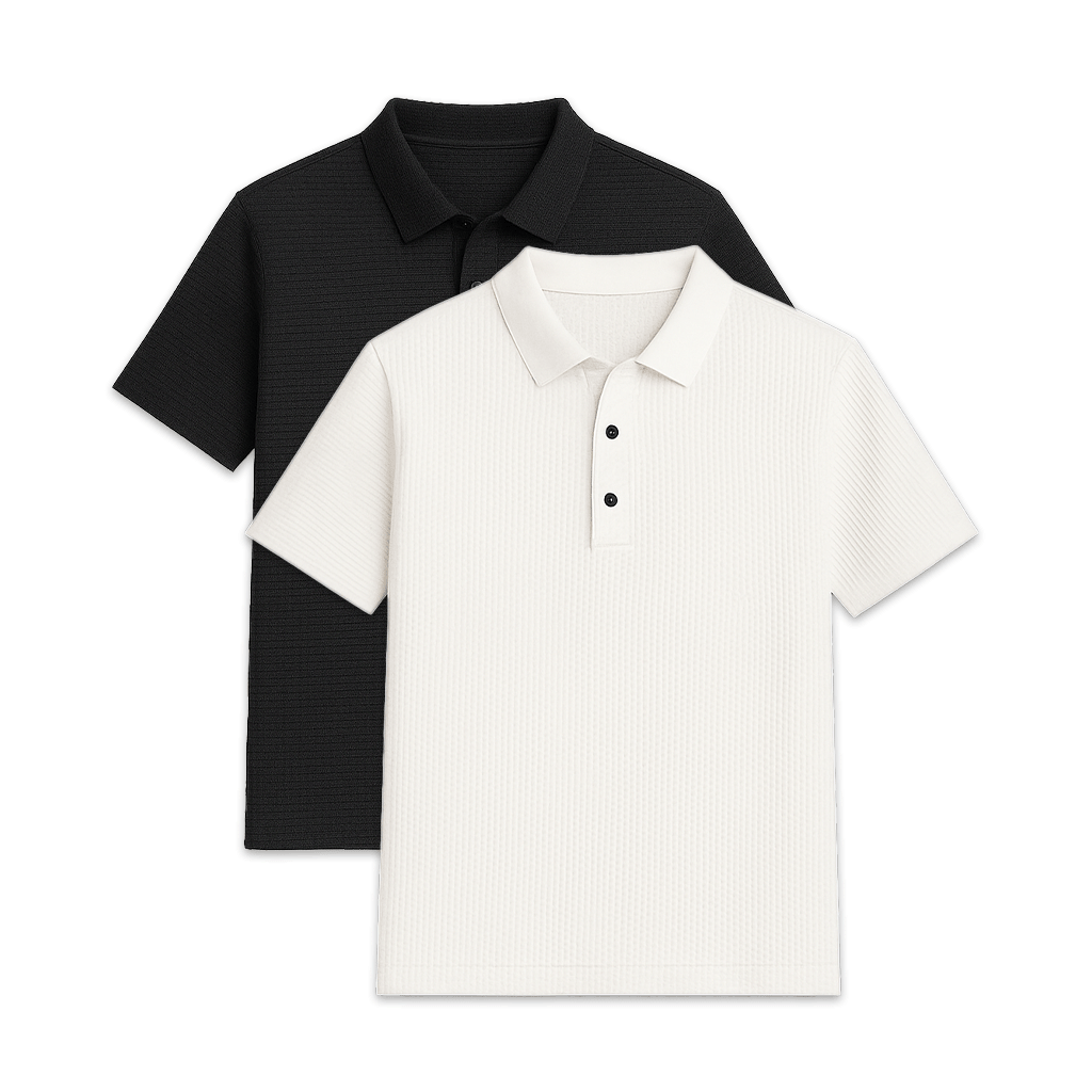 Set of 2 Men's Premium Tech Polo Shirts | Relvorn