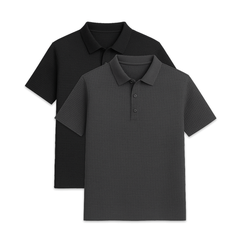 Set of 2 Men's Premium Tech Polo Shirts | Relvorn
